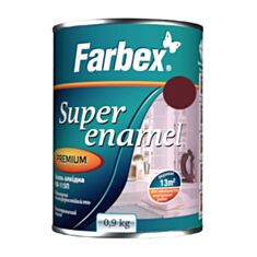 Емаль алкідна Farbex ПФ-115 вишнева 0,9 кг - фото