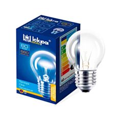 Лампа розжарювання Іскра Б 60W E27 куля прозора - фото