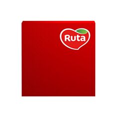Серветки паперові Ruta 20 шт 33*33 см червоні - фото