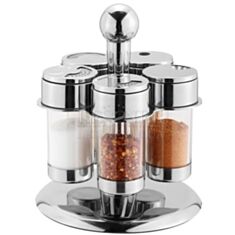 Набір для спецій на металевій підставці Lessner 10106 - фото