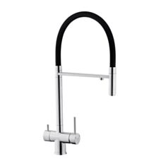 Змішувач для кухні Kroner KRP Edelstahl-Klassisch ESG03815BLK - фото