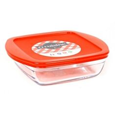 Форма стеклянная квадратная с крышкой Pyrex O Cuisine C&S 209PC00 22 см - фото