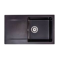 Кухонная мойка Sink Qual Ferrum FER.G.1KDO.X graphite черная с точками - фото