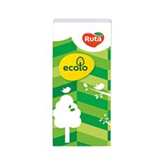 Хустинка носова Ecolo двошарова біла - фото