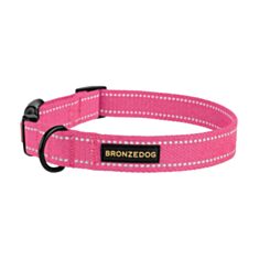 Нашийник для собак BronzeDog Сotton 50/1507Б/Т S 25-33 см рожевий - фото