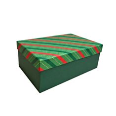 Коробка подарункова Дім Упаковки Новорічна 1235114052 21*14*8 см - фото