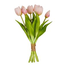 Декоративний букет тюльпанів Elisey Весняна насолода 9129-004 30 см рожевий - фото