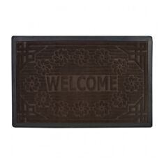 Коврик Мой Дом TZR01458/Br с кромкой и узором 50*80 см коричневый - фото
