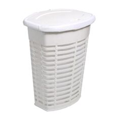 Корзина для белья Primanova Palm E44-01-01 50 л белая - фото