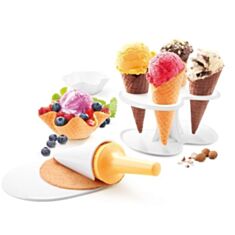 Набор для приготовления вафельных рожков и чаш для мороженого Tescoma Della Casa 643184 - фото