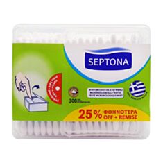Ватні палички Septona з диспенсером 300 шт - фото