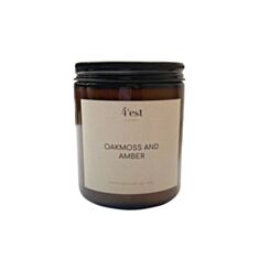 Свічка ароматична 4'est Oakmoss Amber в склянці з кришкою 250 мл - фото