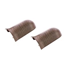 Комплект кутів зовнішніх для плінтуса ТІС 0051-ПЛГНК Венге класичний 2 шт - фото