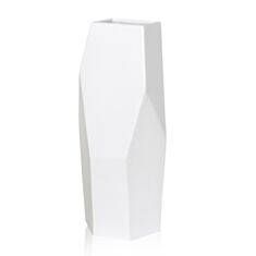 Ваза ETERNA 2503-34 біла 15*14*34 см - фото