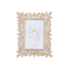 Фоторамка прямокутная BonaDi 459-007 10*15 см золото с белым - фото