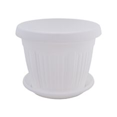 Горщик Алеана Терра з підставкою 50*38 см білий - фото