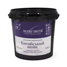 Краска декоративная Ircom Decor Китайский шелк silver 0,8 л - фото