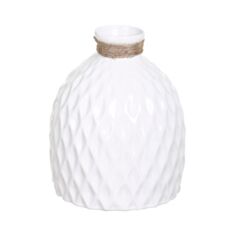 Ваза Eterna MC 2803-18 13,5*13,5*18 см біла - фото