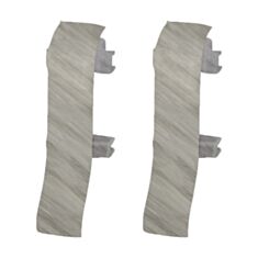 Комплект з'єднання для плінтуса ТІС 0087-ПЛГСК дуб арктика 2 шт - фото