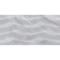 Плитка для стін Golden Tile Lazurro 3LG051 30*60 см світло-сіра рельєфна - фото