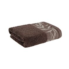 Полотенце махровое Home Line Флора 177655 400 г/м2 40*70 см коричневый - фото