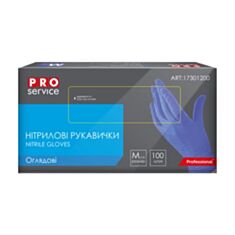 Перчатки нитриловые PROservice М 100 шт синие - фото