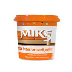 Інтер'єрна фарба акрилова Miks Color біла 3 л - фото