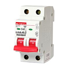 Автоматический выключатель E.NEXT e.mcb.stand.45.2.C40 s002021 2P C 40 А 4,5 кА - фото