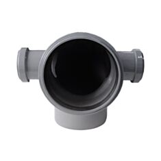 Коліно каналізаційне складне Інсталпласт 90° 110*50 мм ліве/праве - фото