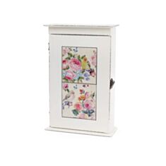 Ключница деревянная "Птицы" с керамическими вставками BonaDi 487-313 20*8*30 см - фото