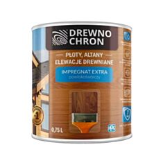 Пропитка для дерева Drewnochron Impregnat Extra пленкообразующая дуб темный 0,75 л - фото