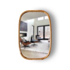 Дзеркало Luxury Wood Freedom SLIM ясен темний 60*90 см - фото