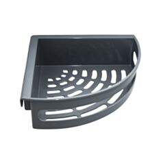 Полиця для ванни кутова Алеана 127046 матова сіра - фото