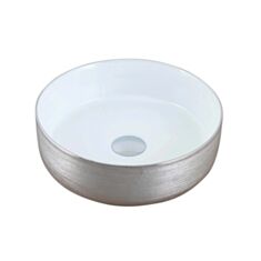 Умивальник Cabo Myrina Silver 36,5*36,5*12,5 см - фото