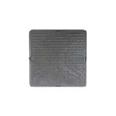 Люк каналізаційний Сезим полімерний 1 т 680*680 мм чорний - фото