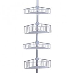 Полка для ванны угловая Primanova N29-30 телескопическая - фото