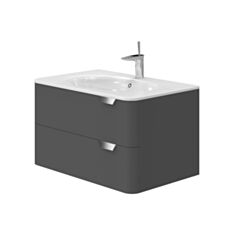 Тумба Ювента Velluto VLT-80 без умывальника серая Stella - фото