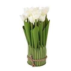 Декоративный букет тюльпанов Elisey 8931-012 белый - фото