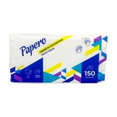 Серветки косметичні Papero NF002 двошарові 150 шт - фото