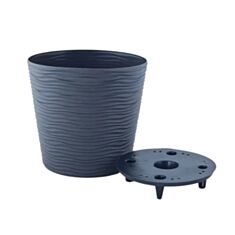 Горшок Алеана Фьюжн низкий 127074 36*34 см гранит - фото