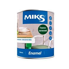 Эмаль алкидная Miks color ПФ-115 темно-зеленая 0,8 кг - фото