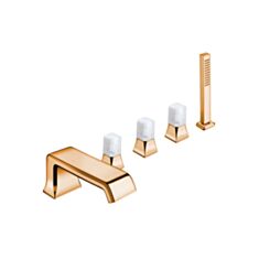 Смеситель для ванны Cristina ITALY IT 121.46P CC oro rosa lucido PVD+cl красное золото - фото