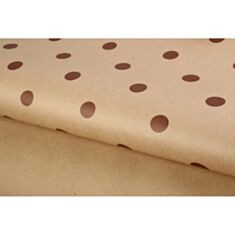 Бумага упаковочная крафтовая LaPrida 255-350 Горох коричневый - фото