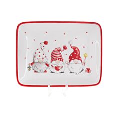 Блюдо прямокутне BonaDi Забавні гноми DM742-X 20*15,3 см - фото