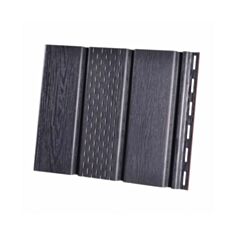 Панель софіту перфорована Rainway 300*3000 мм графіт - фото