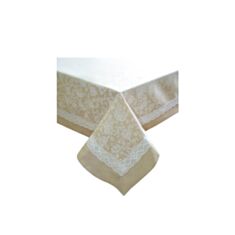 Скатертина Прованс White Rose з кантом та мережкою 180*140 см - фото