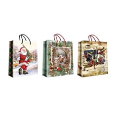 Пакет подарочный Гулливер Новогодний праздник 291567 44 см - фото
