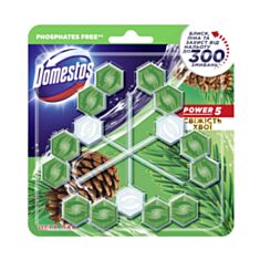 Блок для унитаза Domestos Power 5 Свежесть хвои 55 г 3 шт - фото