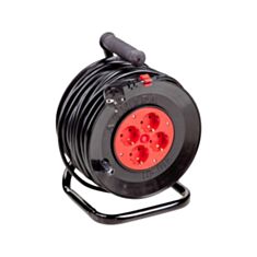 Подовжувач на котушці Леміра У16-01 4 розетки 2х2,5 25 м - фото