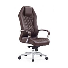 Кресло для руководителя Kresla Lux F103 темно-коричневое - фото